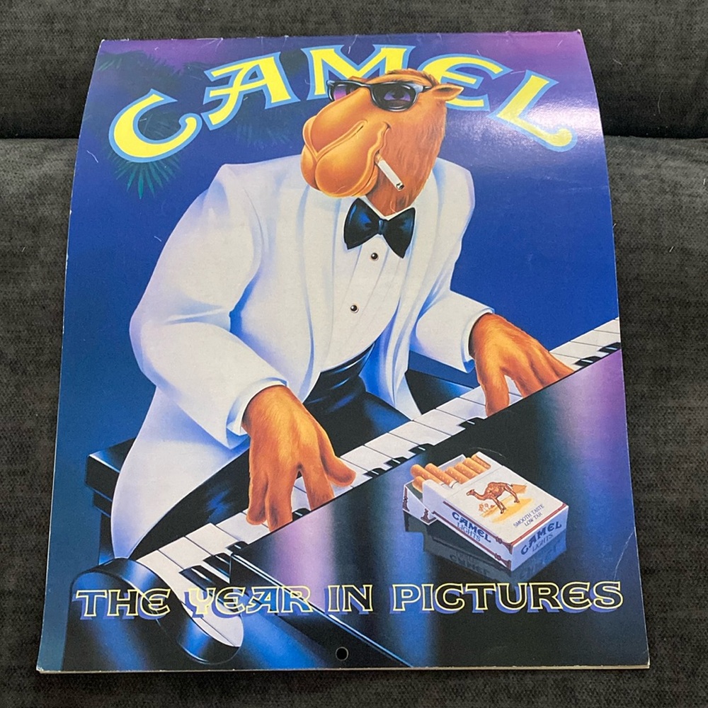 Vintage 1992 Joe Camel Calendar- Perfect Condition